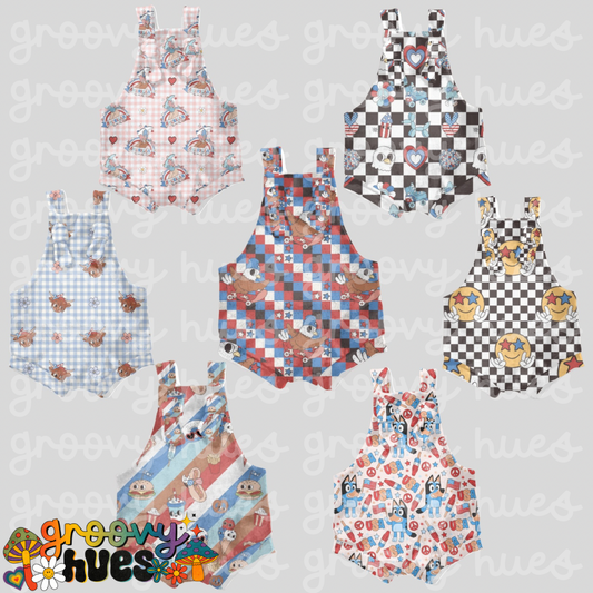 Knotted Shortie Overalls
